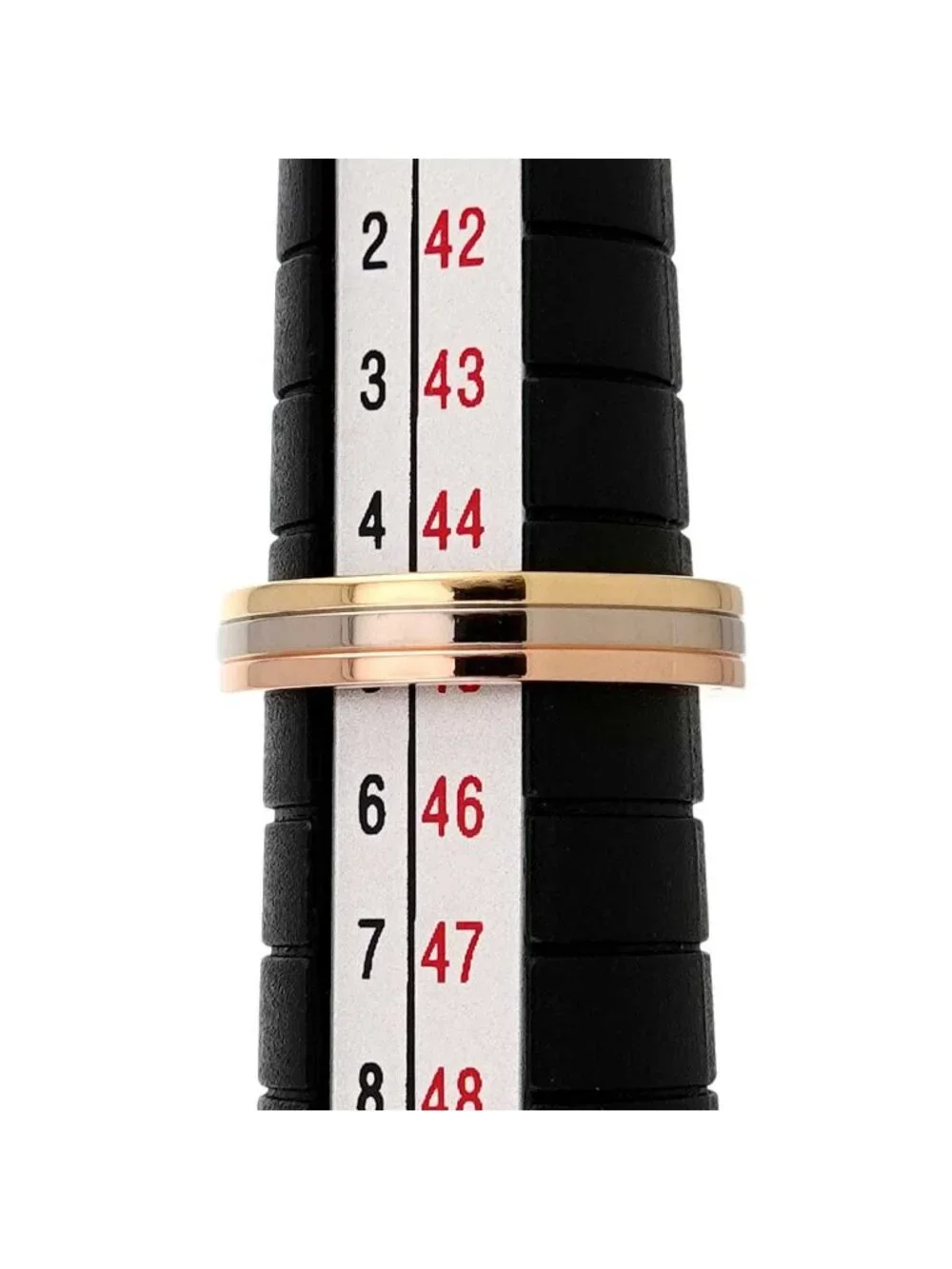 Cartier Vendome 45 Ring 18k YG WG PG Three Gold 750